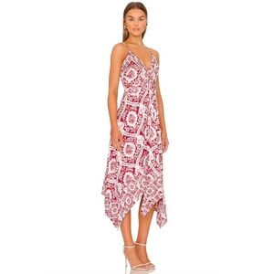 AMUR scarf asymmetrical dress NWT